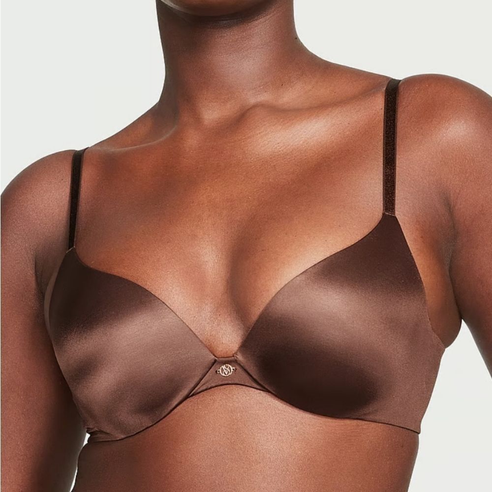 NEW Victoria's Secret dark brown‎ So Obsessed smooth push up bra 36C